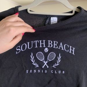 H&M Graphic Crop Top